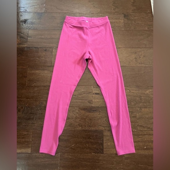 ALO Blissful 7/8 Ribbed Leggings High-Waist Pink Small EUC - Picture 4 of 8
